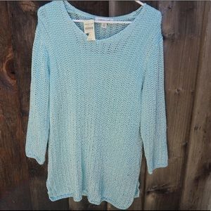 Coldwater Creek crochet sweater